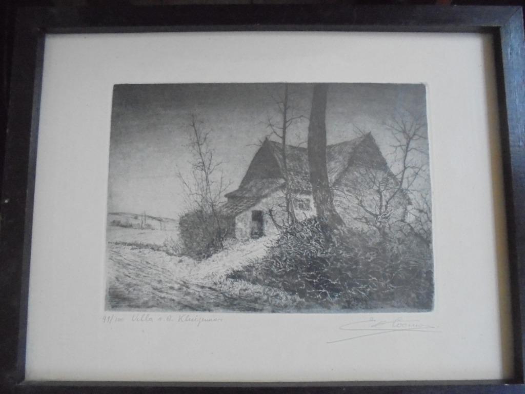 Emiel de Cooman  1922 - 2021  Ets  Villa v d kluizenaar, Envoi