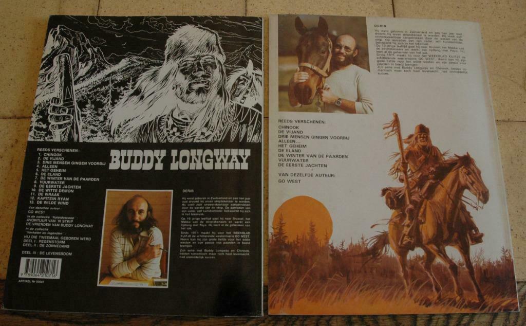 stripverhaal van Buddy Longway, Gelezen, Eén stripboek, Ophalen of Verzenden, Derib
