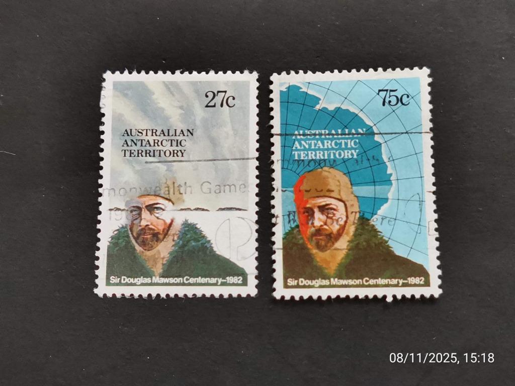 Antarctique australien 1982 - Douglas Mawson, carte, Enlèvement ou Envoi, Affranchi