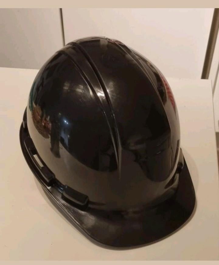 ️ Casque de sécurité neuf – Noir – 10 € seulement ‍️, Bricolage & Construction, Enlèvement ou Envoi, Comme neuf