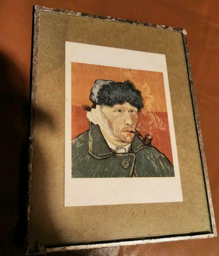 Van Gogh V man met de pijp met oor verwijderd, oude prent, Antiek en Kunst, Ophalen of Verzenden