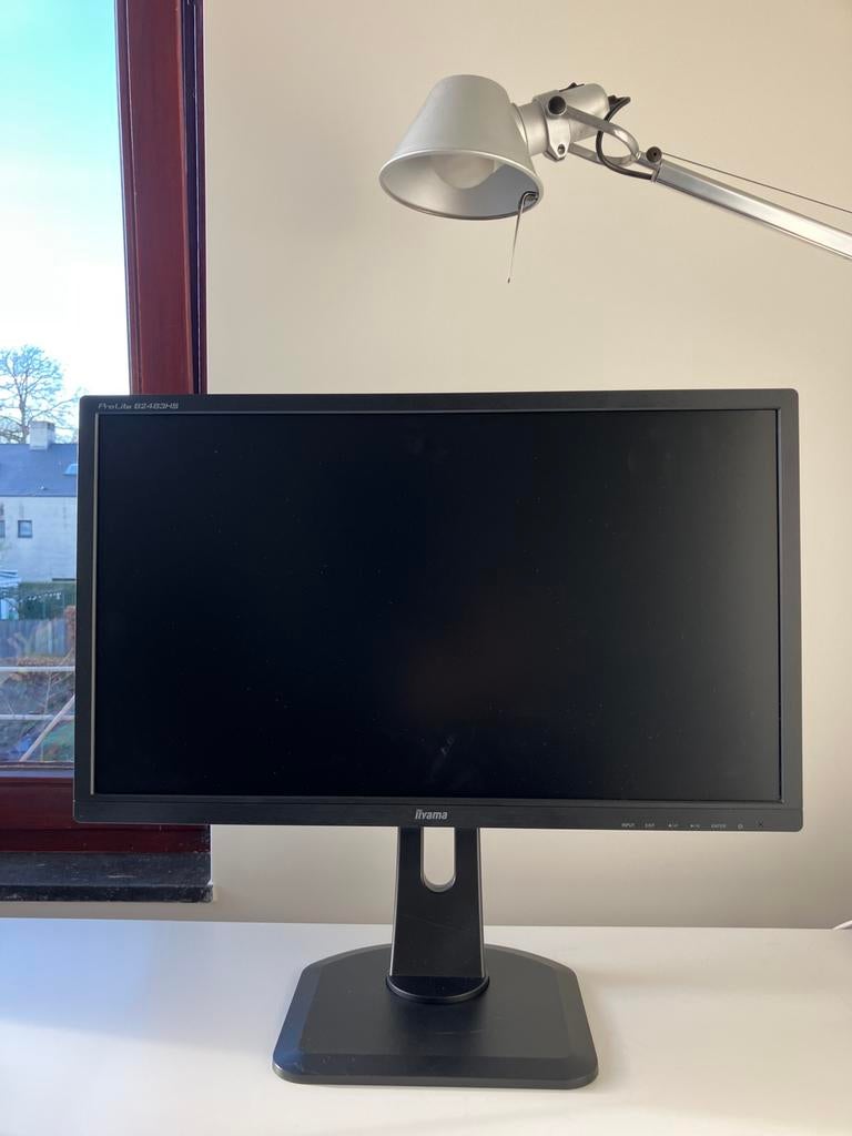 iiyama ProLite B2483HS – 24” monitor - In hoogte verstelbaar, Ophalen, HD, In hoogte verstelbaar, Zo goed als nieuw