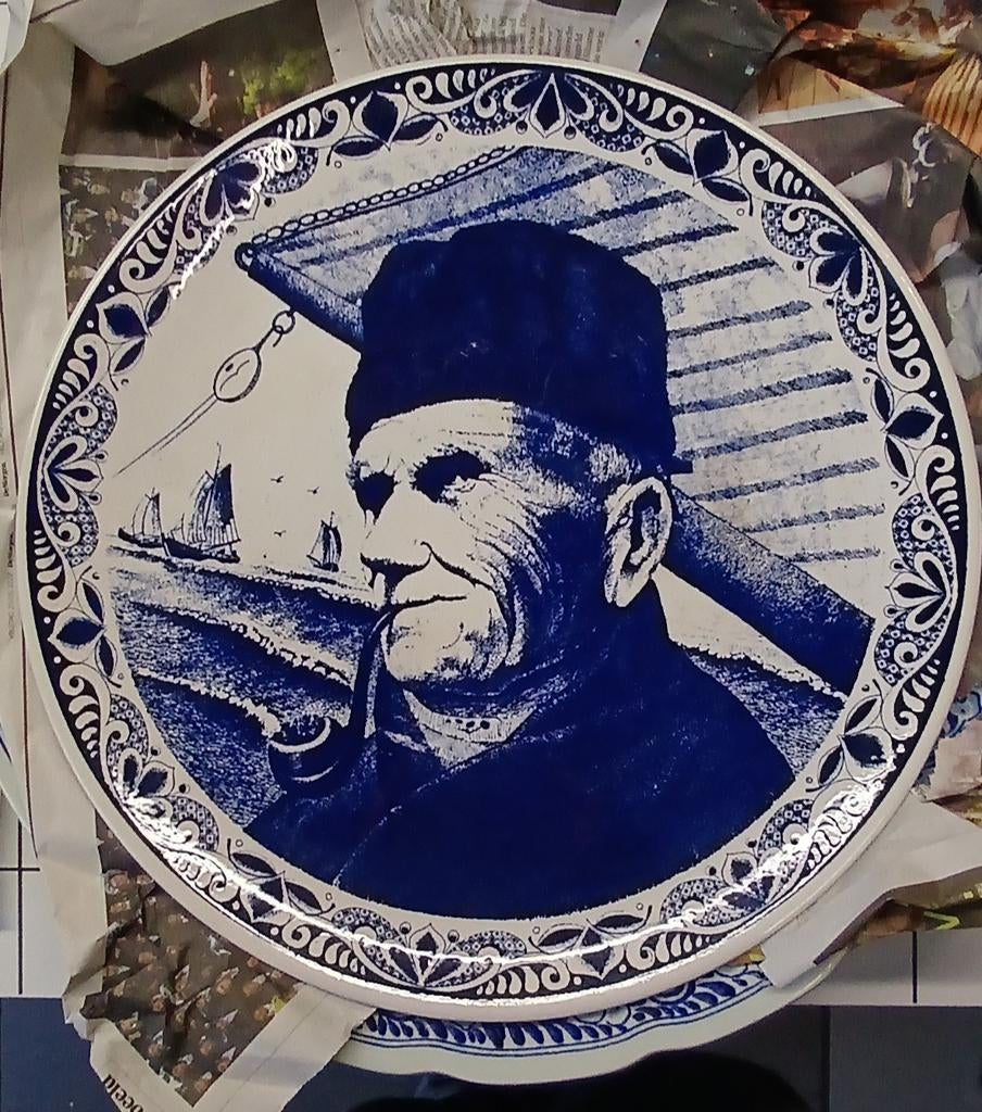 Delfts decoratief bord, Antiek en Kunst, Antiek | Wandborden en Tegels, Ophalen