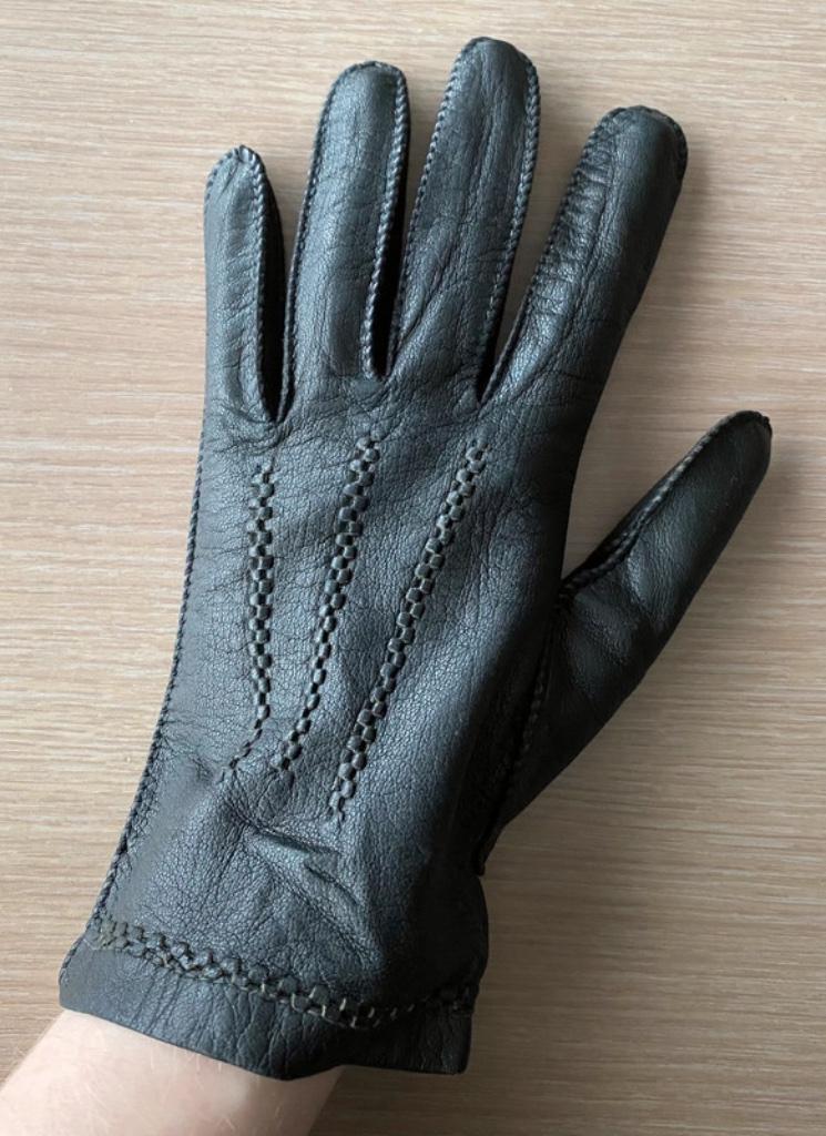 Zwarte vintage handschoenen, Envoi, Porté, Gants
