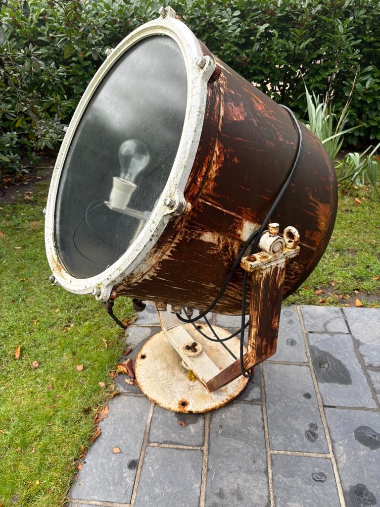 Scheepslamp, Ophalen, Gebruikt, Staal, Staande lamp