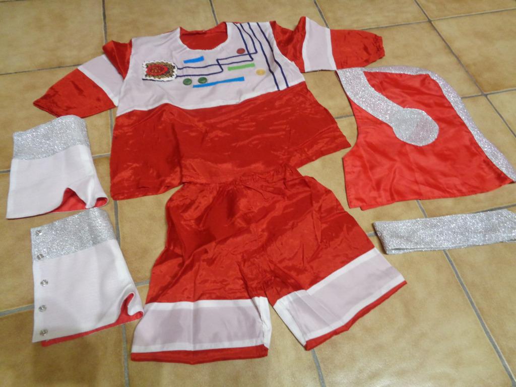 déguisement-costume carnaval - Bioman- 5/6 ans sans pantalon, Enlèvement ou Envoi, Comme neuf, 110 à 116, Garçon
