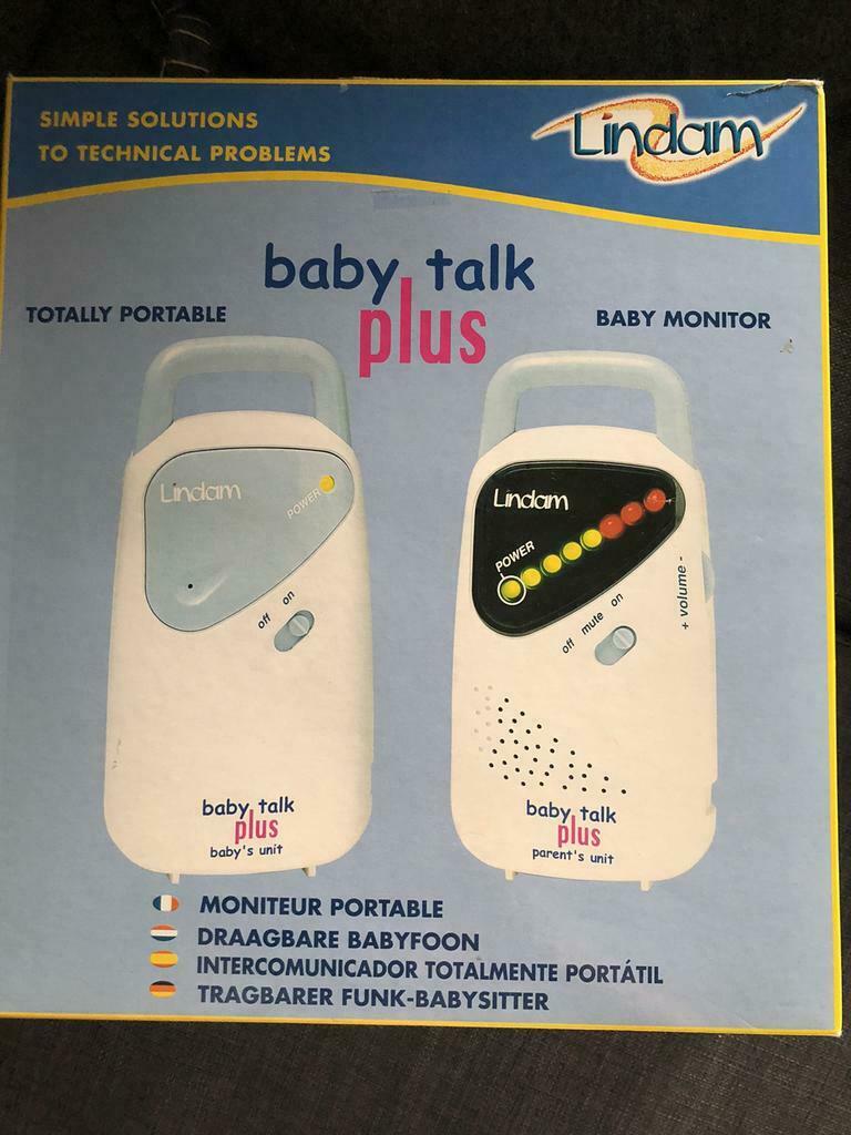 Babyfoon/babymonitor Lindam baby talk plus-zo goed als nieuw, Kinderen en Baby's, Ophalen of Verzenden, Zo goed als nieuw