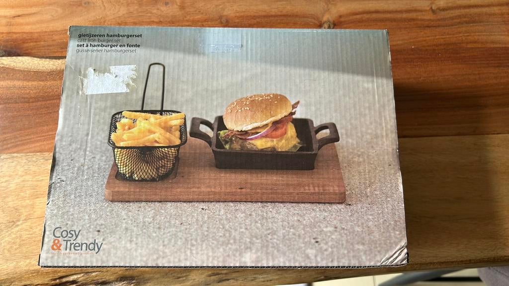 Cosy & Trendy gietijzeren hamburgerset, Ophalen of Verzenden, Nieuw