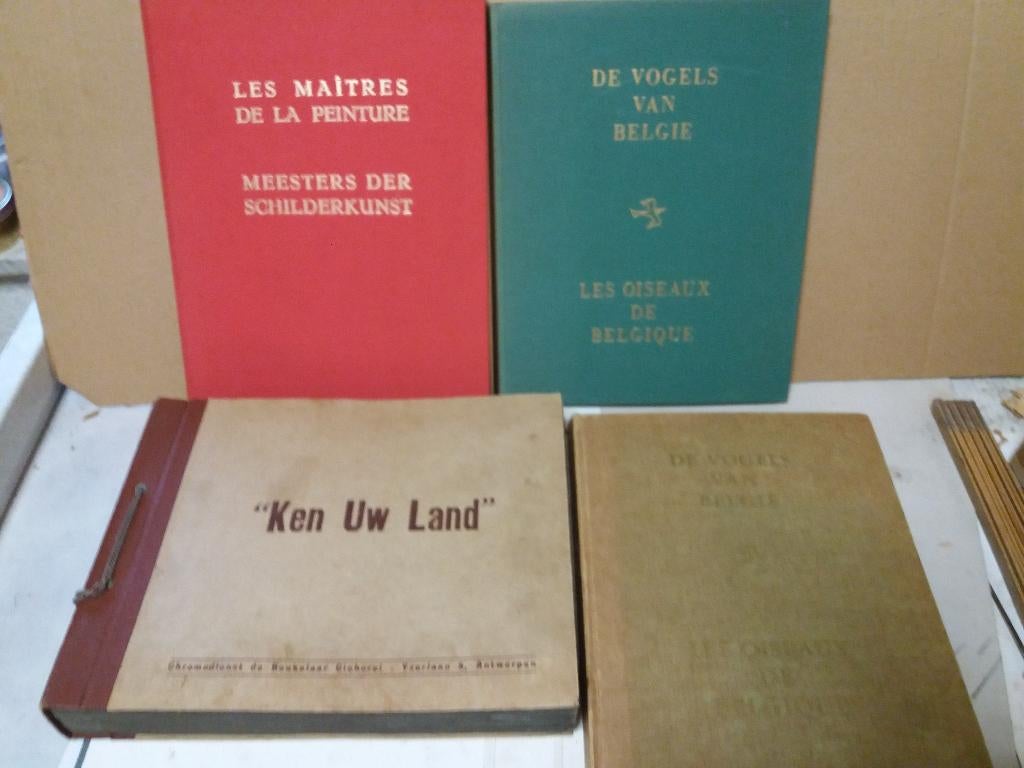 4 prentenboeken met chromo's, Ophalen of Verzenden, Gelezen, Plaatjesalbum