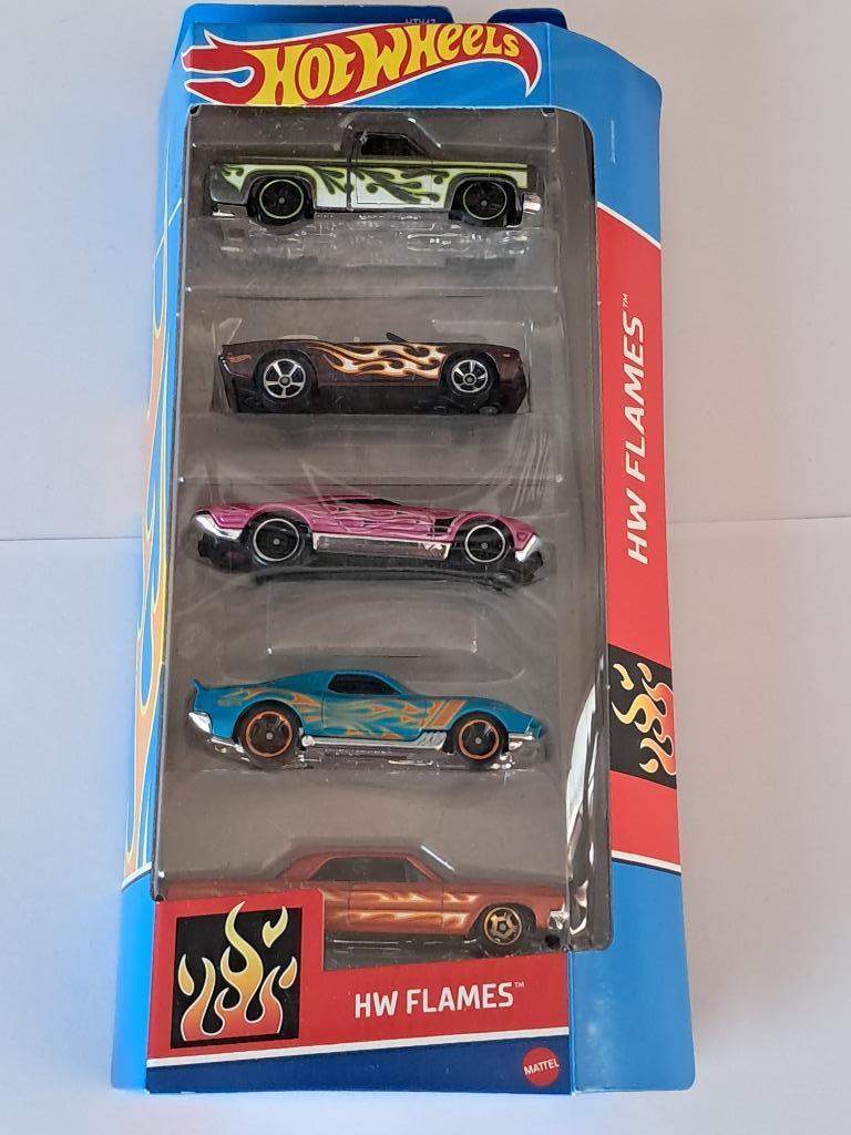 Hot Wheels 5-pack Flames, Ophalen of Verzenden, Nieuw, Auto