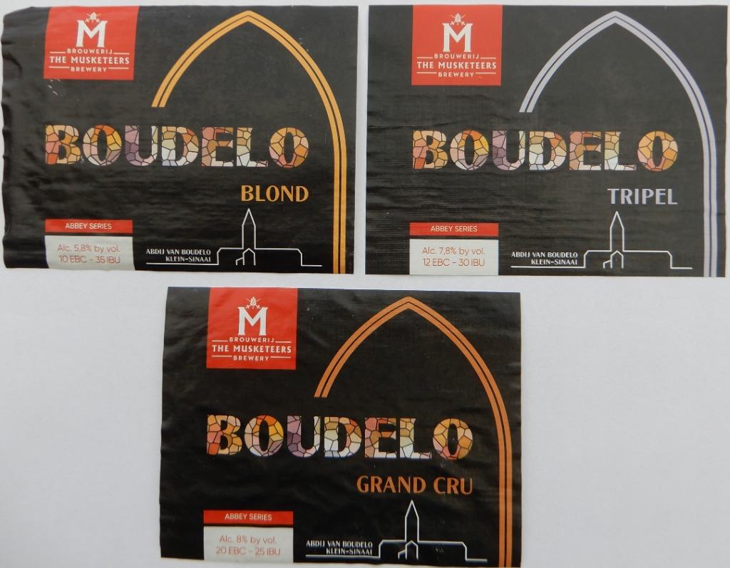 Etiquette de bière Brasserie Boudelo Les Mousquetaires (3n6), Collections, Enlèvement ou Envoi, Utilisé