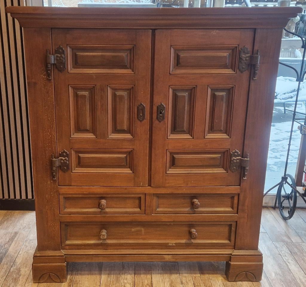 Meuble bar en chêne massif, Antiquités & Art, Antiquités | Meubles | Armoires, Enlèvement