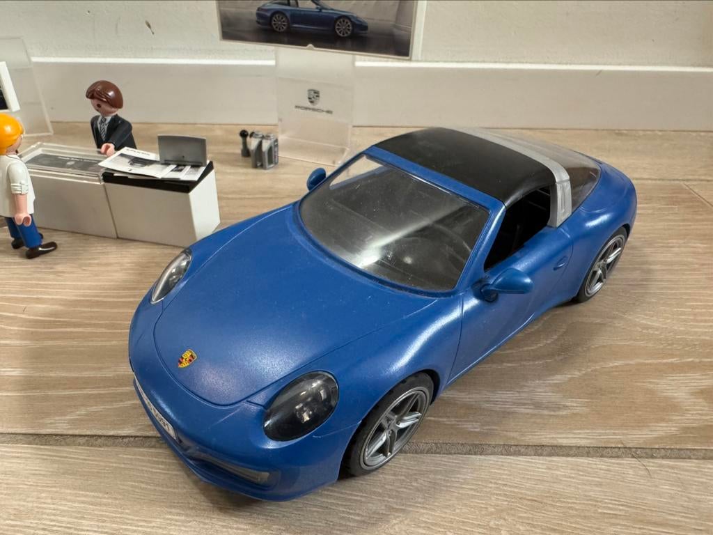 Playmobil 5991 blauwe porsche, Ophalen of Verzenden, Zo goed als nieuw