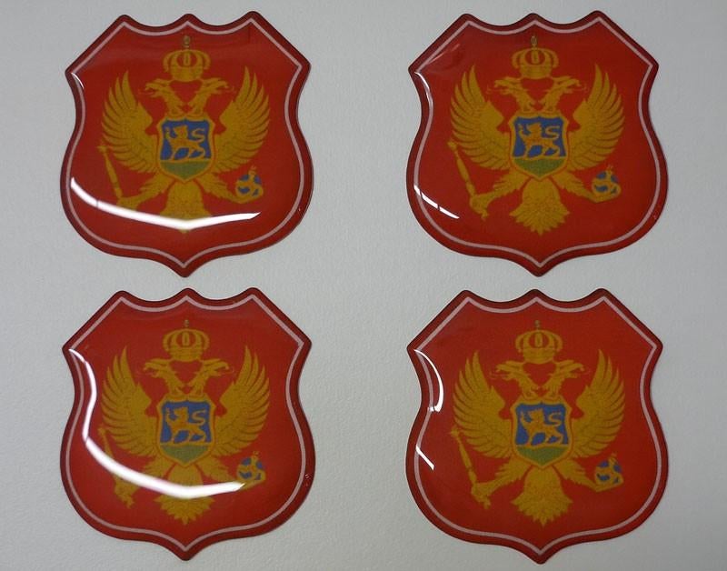 3D Montenegro gel vlag stickers UV-bestendig, Verzamelen, Verzenden, Nieuw, Overige typen