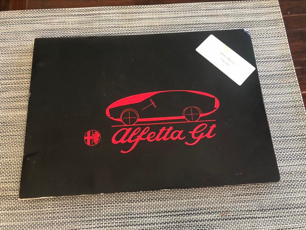 revue de presse catalogue alfa Romeo alfetta gt « gtv », Enlèvement, Comme neuf, Alfa Romeo