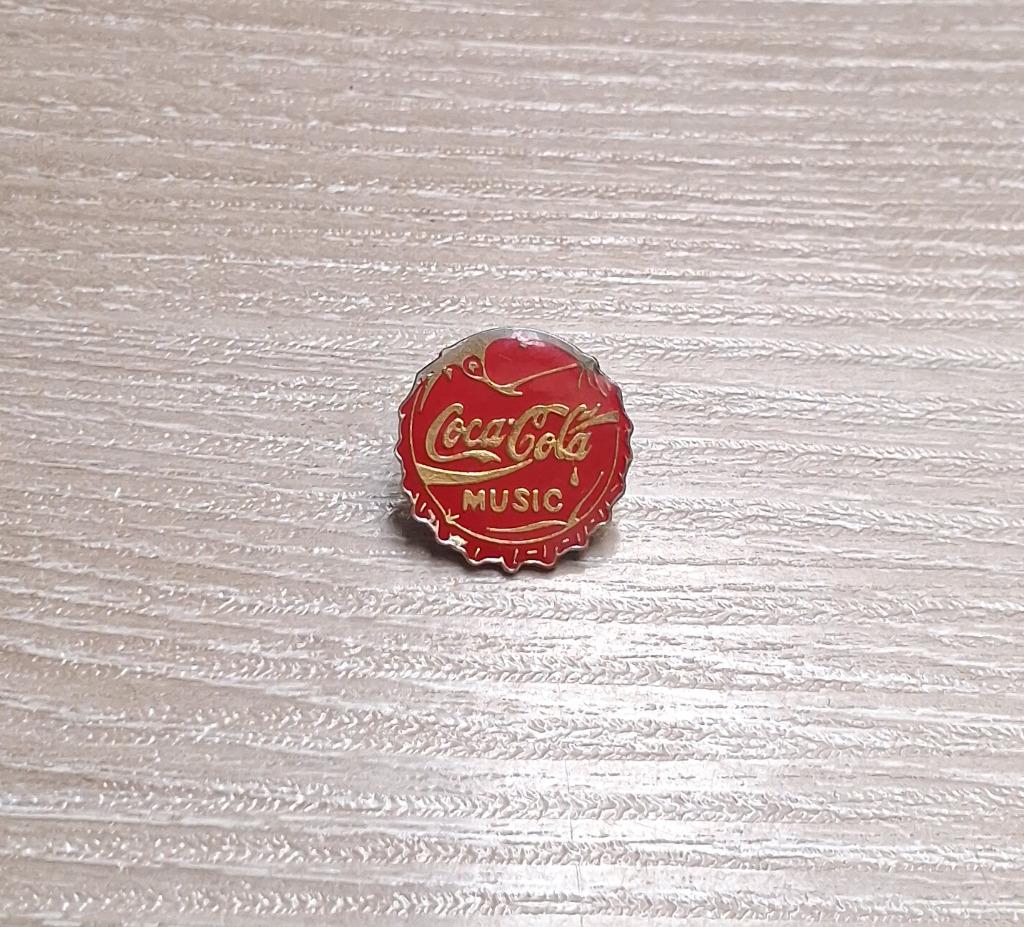 PIN - COCA COLA - MUSIC, Verzamelen, Verzenden, Gebruikt, Merk, Speldje of Pin