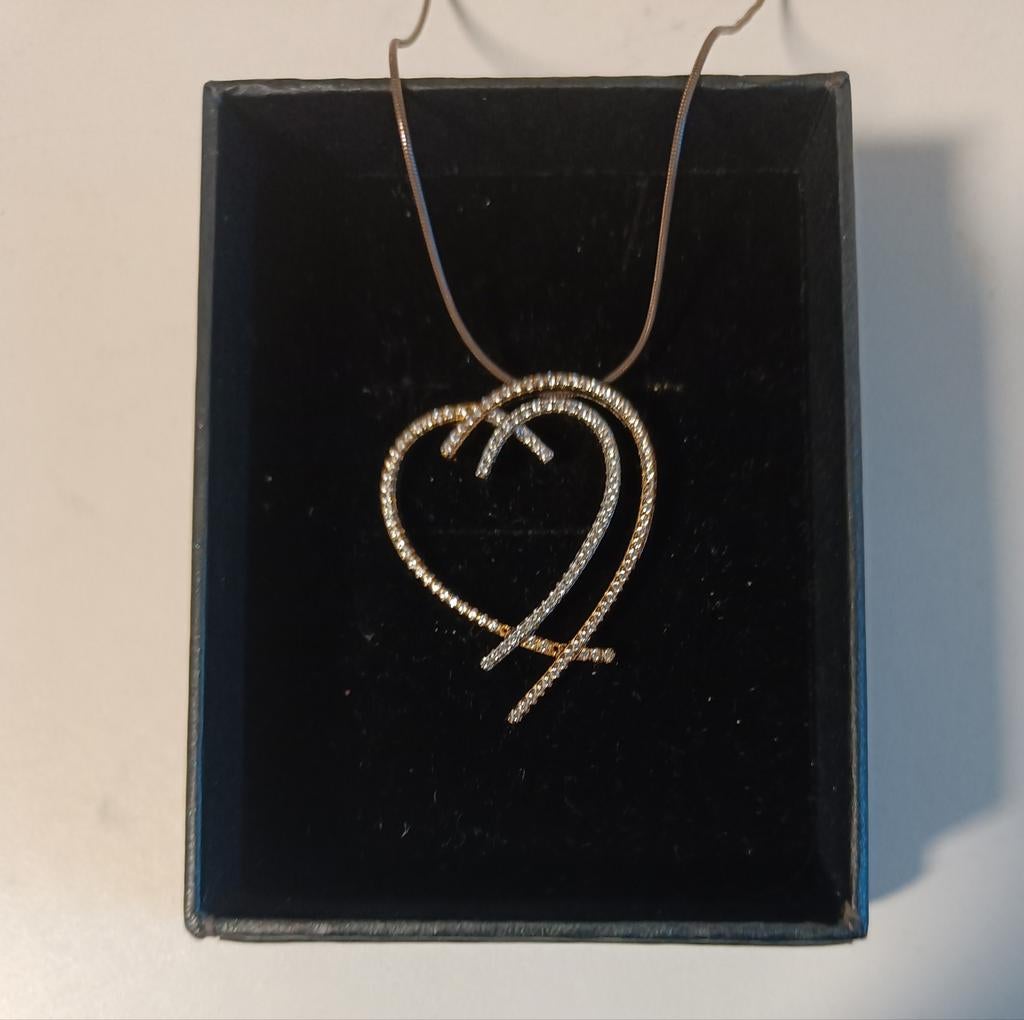 Zilveren halsketting merk Silver Rose, Handtassen en Accessoires, Kettingen, Zilver, Goud, Ophalen