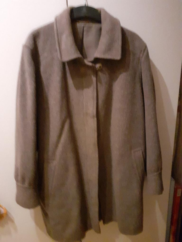 mantel in alpacawol, Ophalen of Verzenden, Gedragen, Maat 46/48 (XL) of groter, Bruin