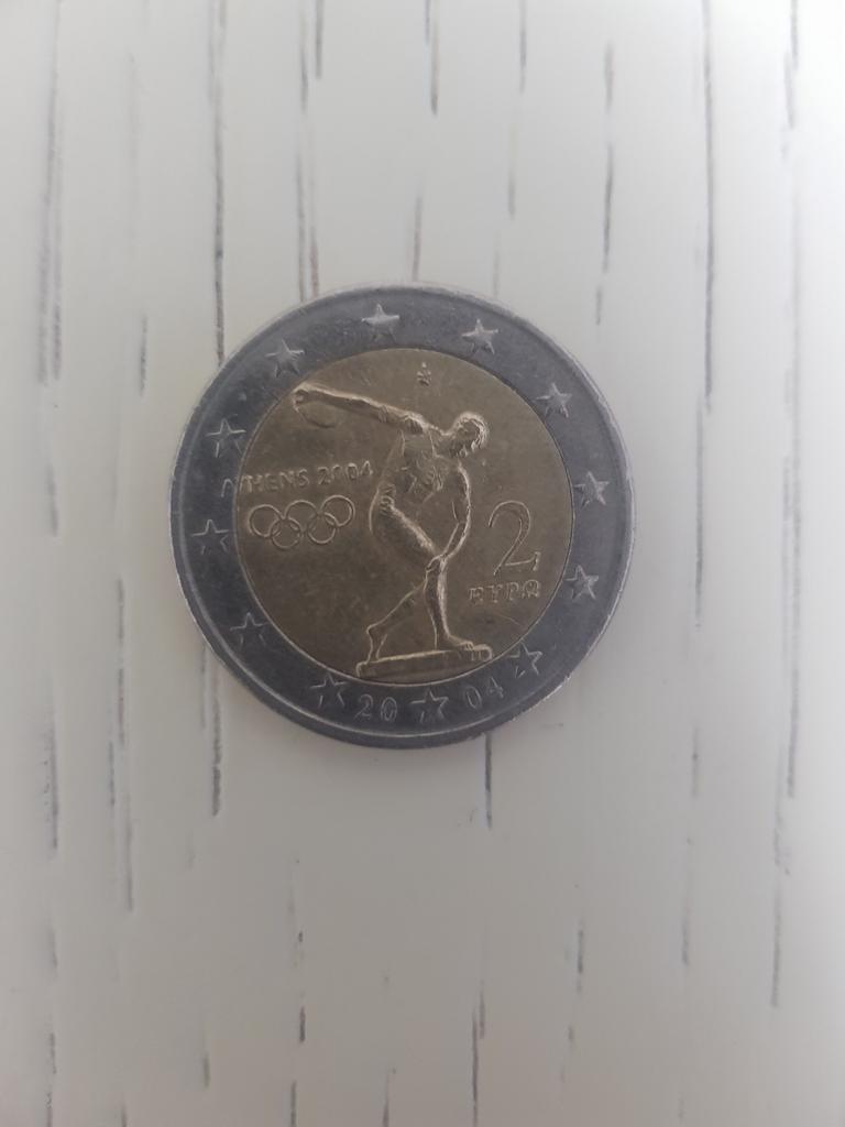 2 euro Griekenland 2004 olympische spelen, Ophalen of Verzenden, Griekenland, 2 euro, Losse munt