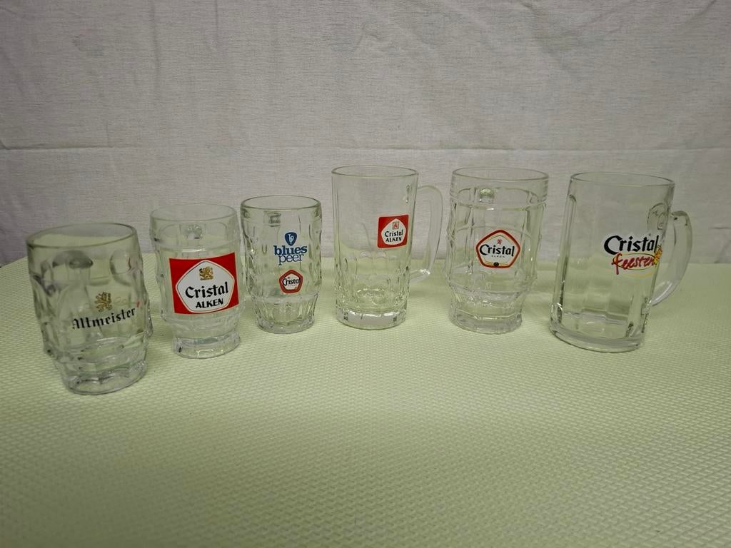 Cristal Alken bierpullen, Ophalen of Verzenden