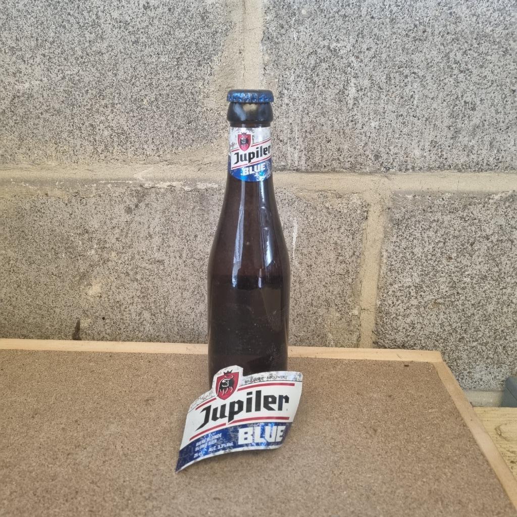 Bouteille de bière Jupiler Blue, Collections, Enlèvement ou Envoi, Utilisé, Bouteille(s), Jupiler