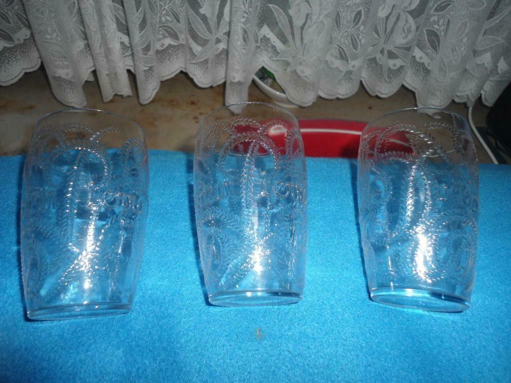 Très Beau et Rare Lot de 3 Verres décorés René Lalique. Exce, Enlèvement ou Envoi