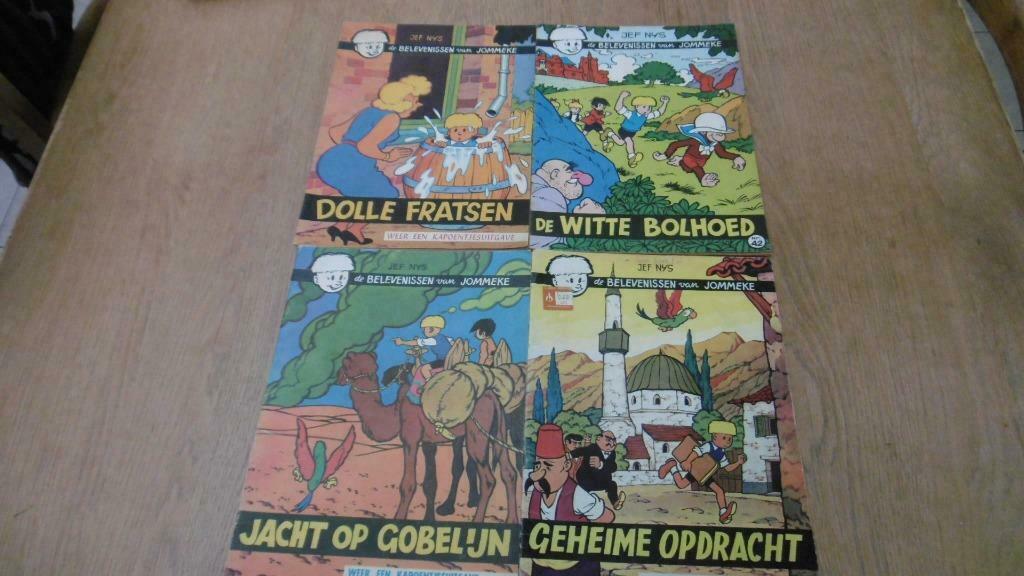 4 Jommeke's (eerste drukken)  8 euro de 4 strips, Plusieurs BD, Enlèvement ou Envoi, Utilisé, Jef Nys