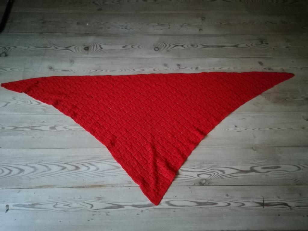 Rode schoudersjaal /poncho, Kleding | Dames, Ophalen of Verzenden, Nieuw