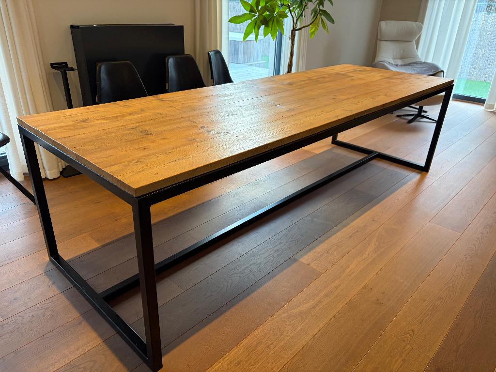 Table en bois Steiger 280 x 95 cm, Maison & Meubles, Tables | Tables à manger, Enlèvement, Comme neuf