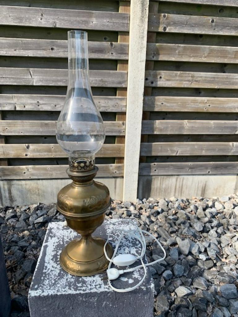 petroleumlamp, Antiek en Kunst, Antiek | Verlichting, Ophalen of Verzenden