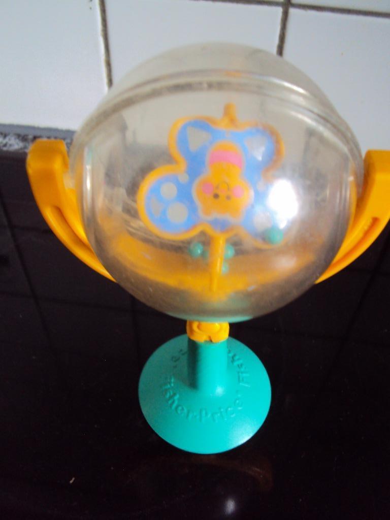 Fisher Price , vlinder- rammelaar*VINTAGE* Kan dmv zuignap,, Enlèvement ou Envoi, Hochet