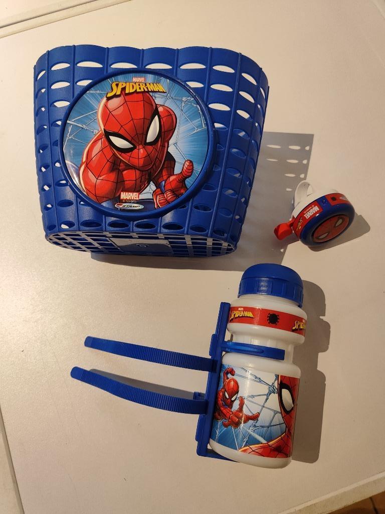 Spiderman fietsset (mand, bel drinkbus), Fietsen en Brommers, Ophalen, Gebruikt