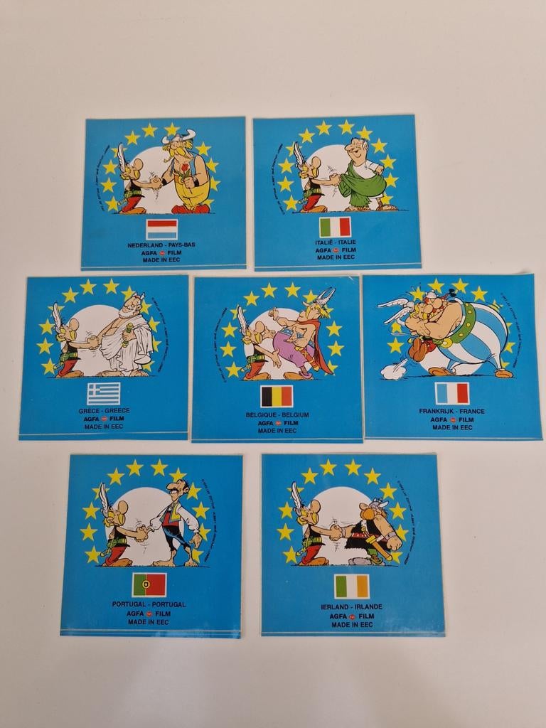 Stickers Asterix en Obelix Agfa Gevaert (1992), Ophalen