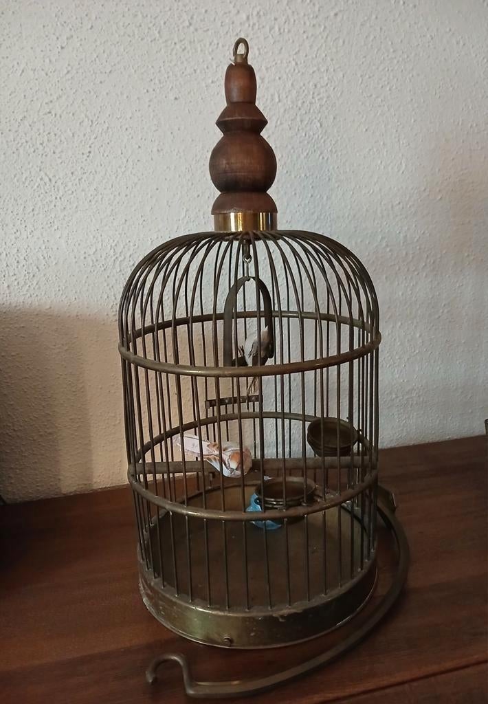 koperen vogelkooi, Ophalen, Metaal, Vogelkooi