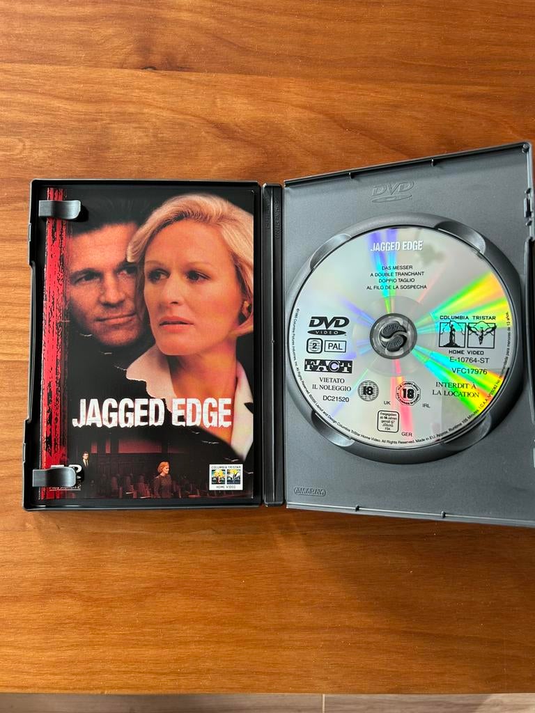 Dvd A double tranchant / Jagged edge, Vanaf 12 jaar, Ophalen of Verzenden, Zo goed als nieuw, Actiethriller