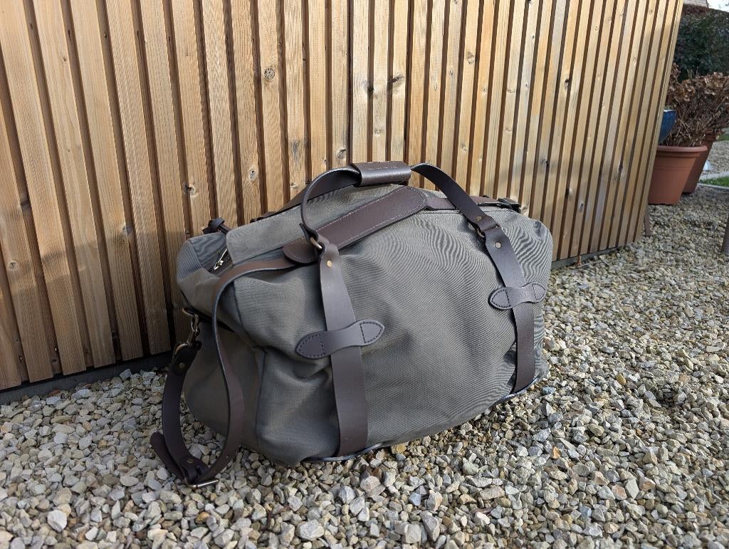 Filson Medium Rugged Twill Duffel bag, Handtassen en Accessoires, Tassen | Reistassen en Weekendtassen, Nieuw, Groen, 40 tot 60 cm