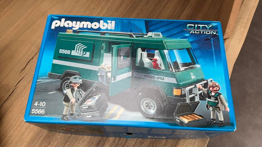 City Action 5566 Geldtransporteurs met gepantserd voertuig, Ophalen of Verzenden, Zo goed als nieuw, Complete set