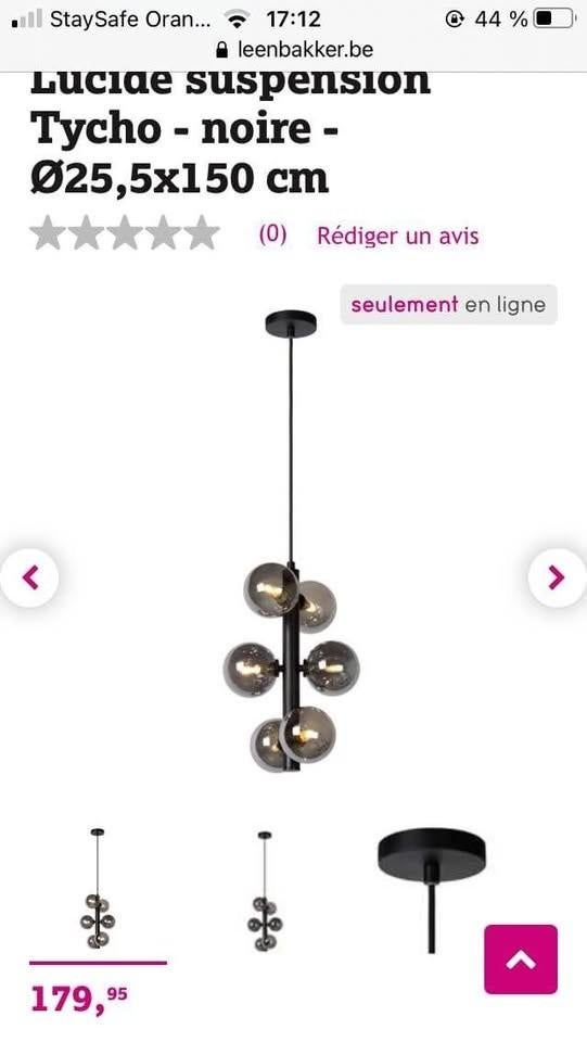 lampe suspension, Enlèvement ou Envoi, Neuf, Verre, 75 cm ou plus