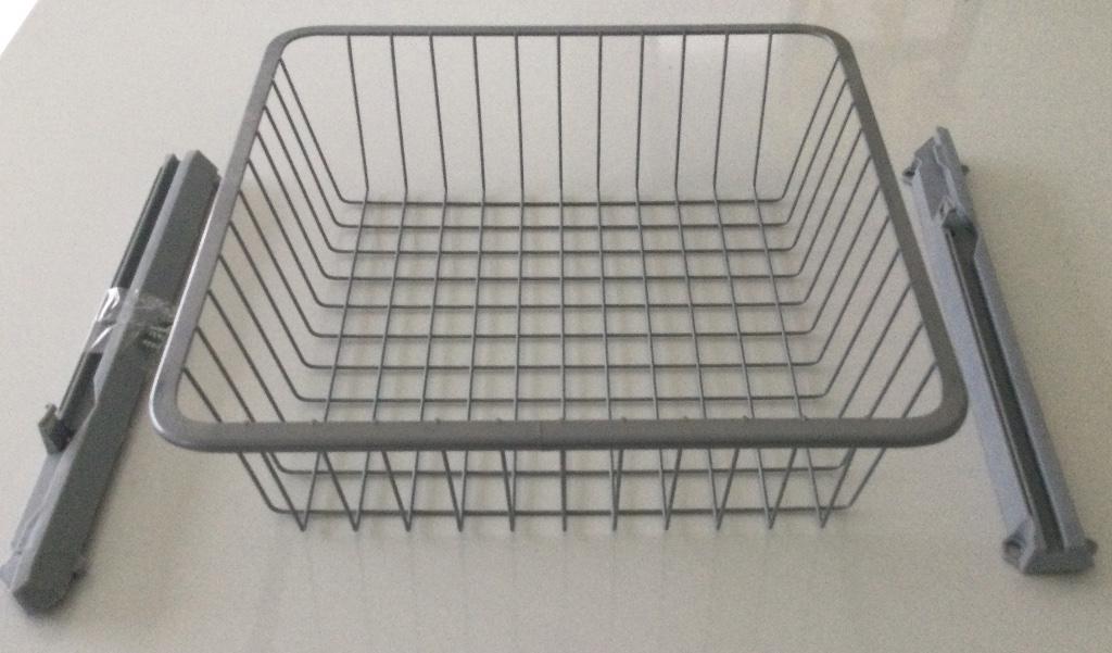 Metalen draadmand lade voor kolomkast Ikea, (Half)hoge kast, Minder dan 50 cm, Nieuw, Ophalen of Verzenden