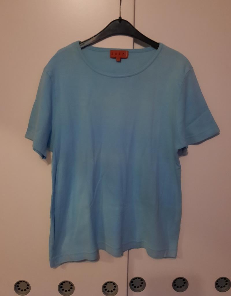 Zaza trends tshirt "XXL", Kleding | Heren, T-shirts, Ophalen of Verzenden, Zo goed als nieuw, Blauw, Zaza Trends