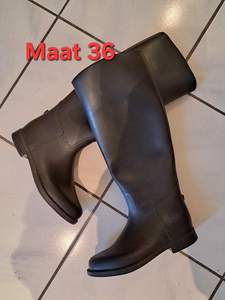 Paardrijlaarzen - zwart - maat 36, Ophalen, Gebruikt, Kinderen, Schoeisel