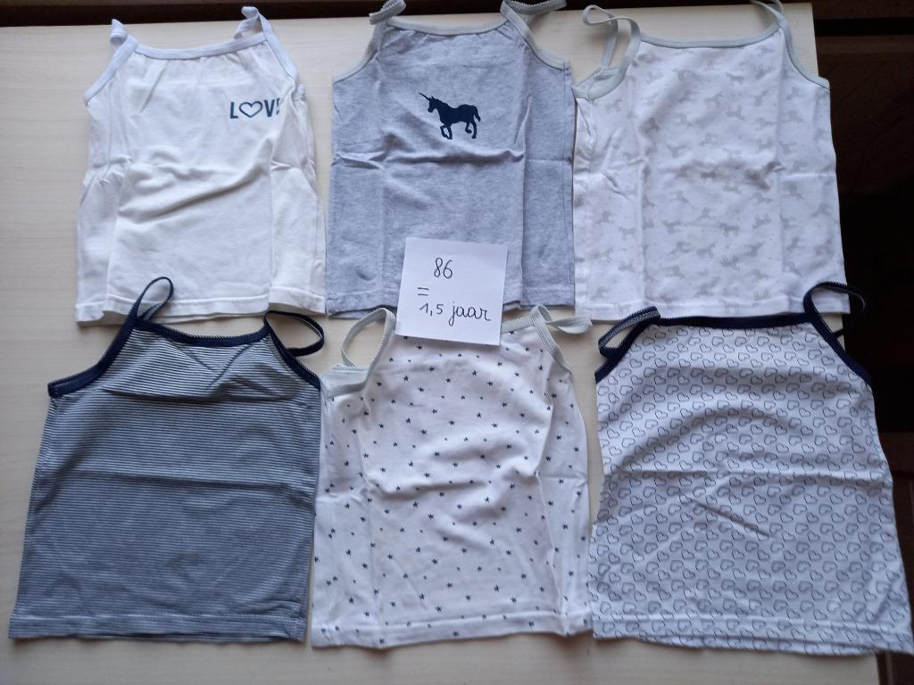 Pakket hemdjes maat 86 meisje, Kinderen en Baby's, Nacht- of Onderkleding, Meisje, Ophalen of Verzenden, Zo goed als nieuw