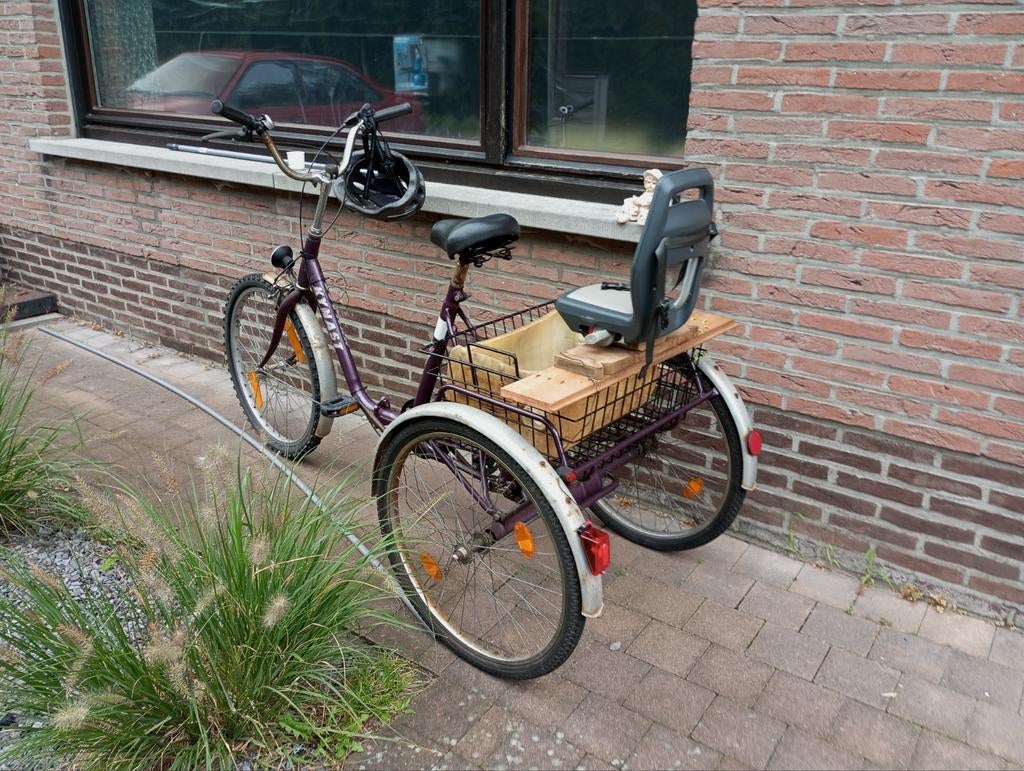 Driewieler fiets., Ophalen, Gebruikt