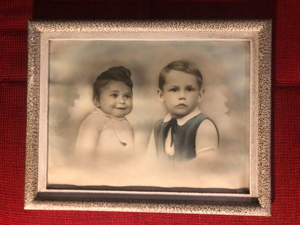 Oude retro foto met kader, Enlèvement ou Envoi