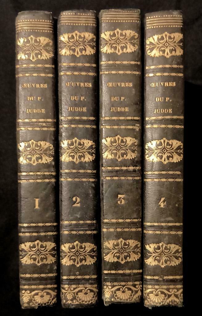 Oeuvres spirituelles du P. Judde 1833 Tome 1-4 Religie, Ophalen of Verzenden