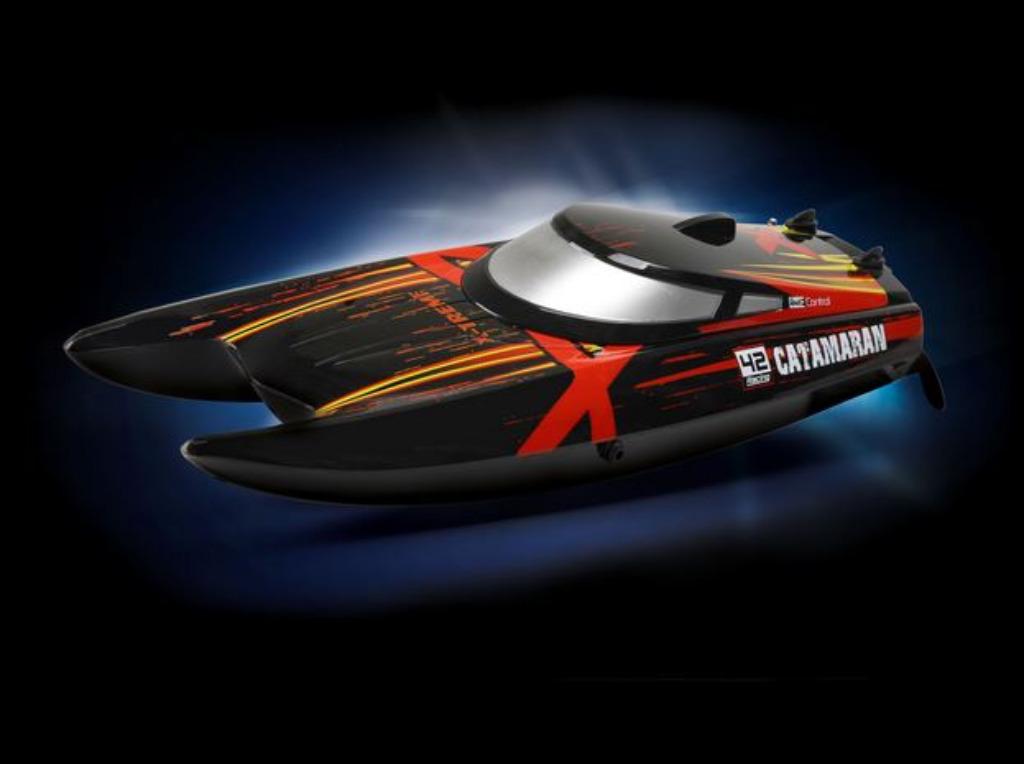 Razendsnelle Wendbare Raceboot Catamaran 46 km/h  2,4 GHz, Ophalen of Verzenden, Nieuw
