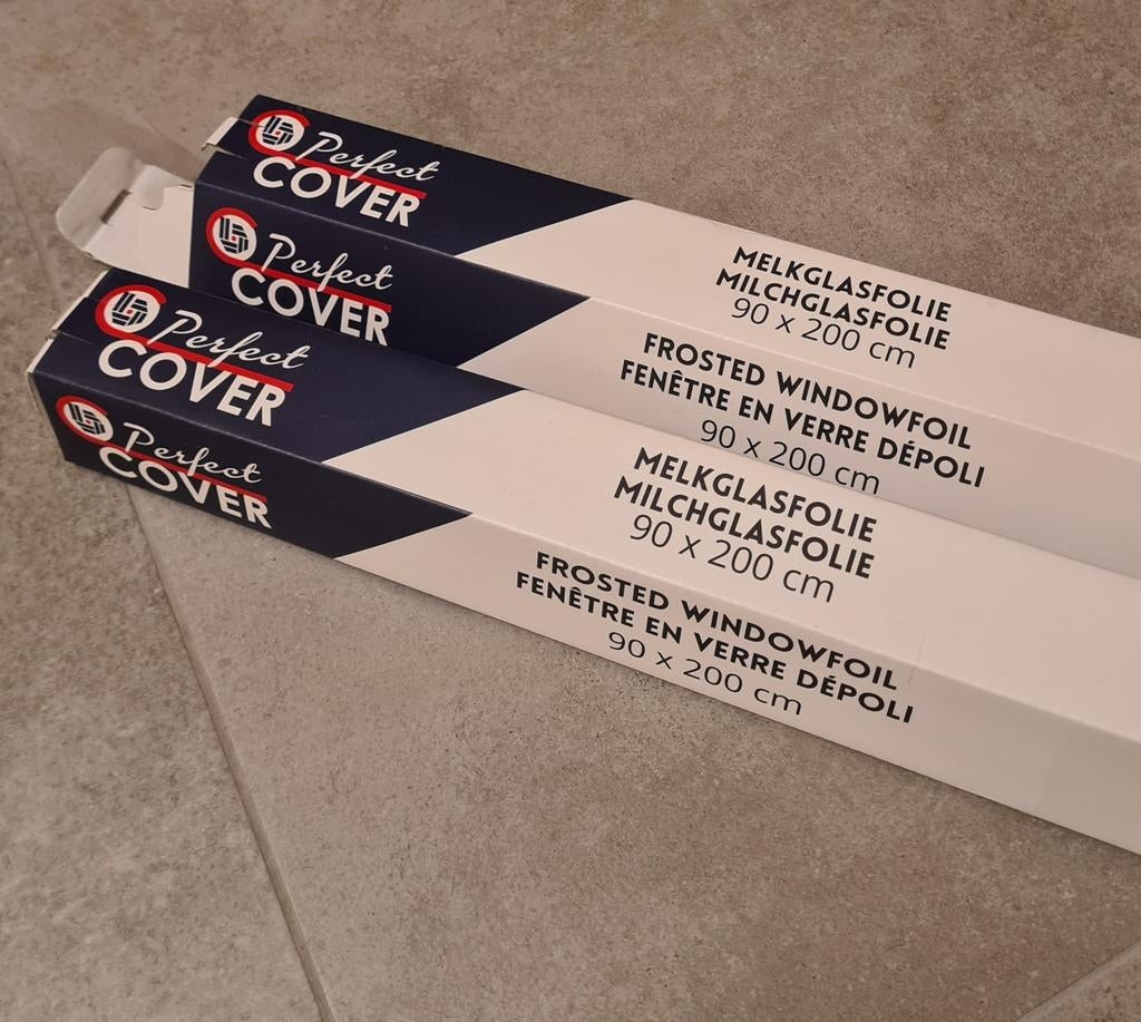 Zelfklevende melkglas raamfolie  90x200cm, Ophalen, Zo goed als nieuw, Folie