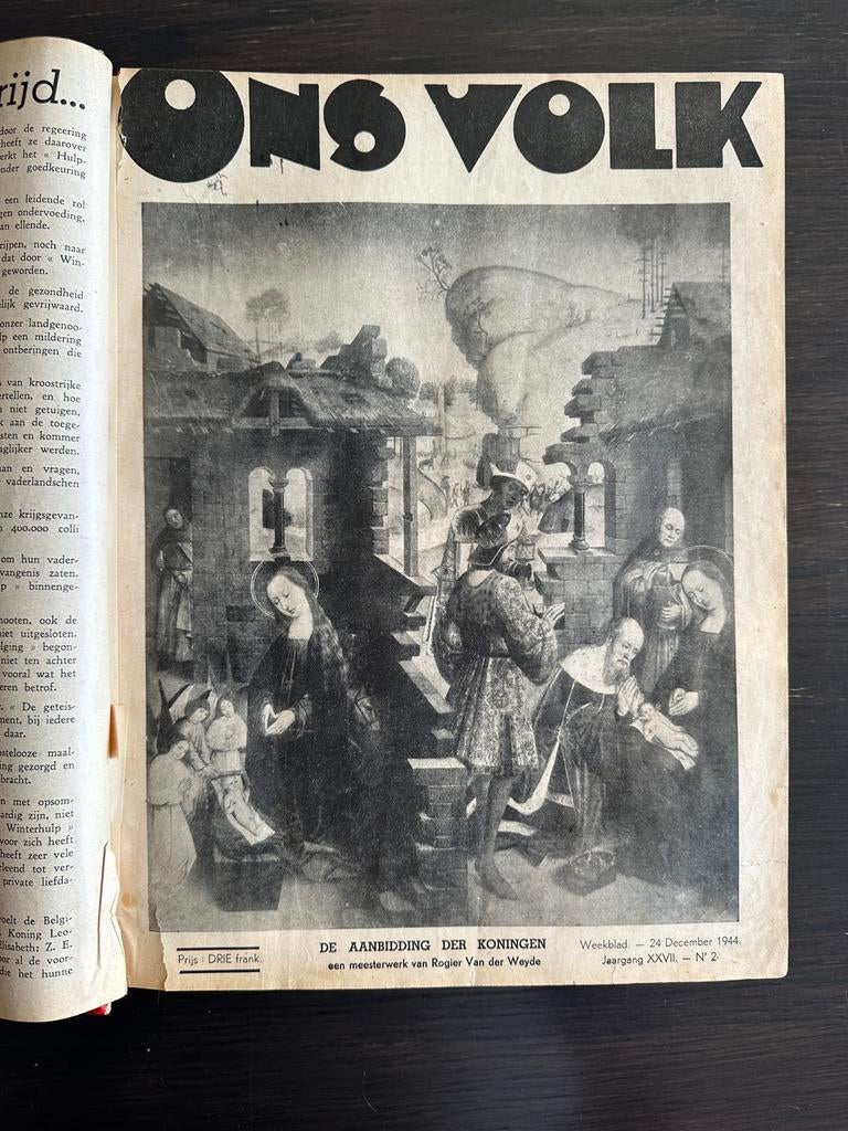 Ons Volk 1944-1945 (Marc Sleen), Boeken, Tijdschriften en Kranten, Gelezen, Overige typen, Ophalen of Verzenden