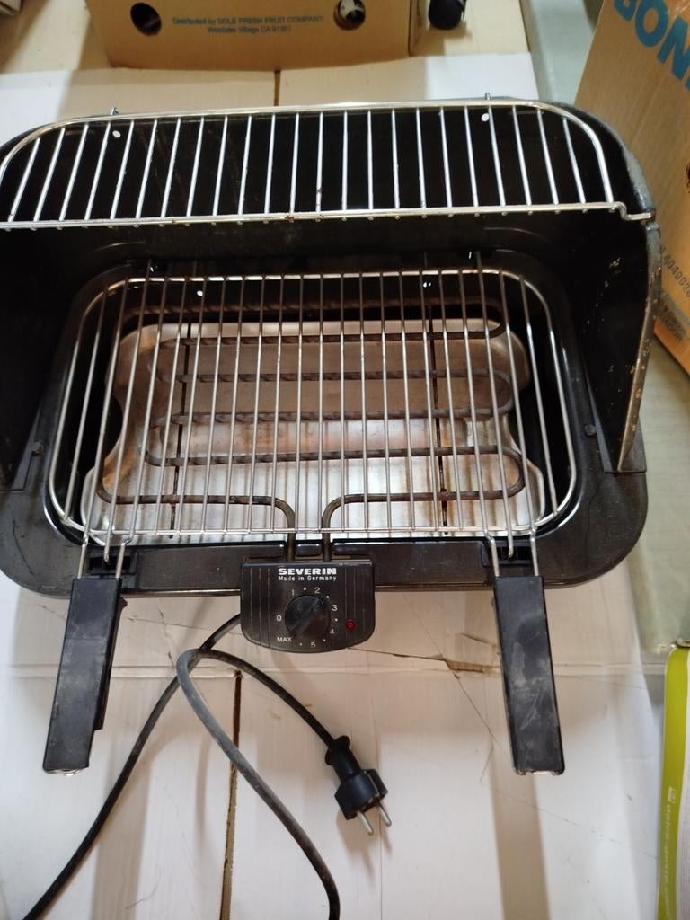 Severin elektrische barbecue, Ophalen of Verzenden, Gebruikt, Severin
