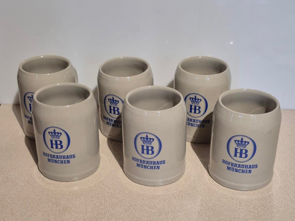 Vintage HB Hofbräuhaus München bierpul 0,3L; €3/stuk, Enlèvement, Neuf, Chope(s), Autres marques